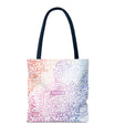 Pastel Calligraphy Tote Bag by SNRUE®