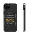 Faith Clear Phone Case von SNRUE® 