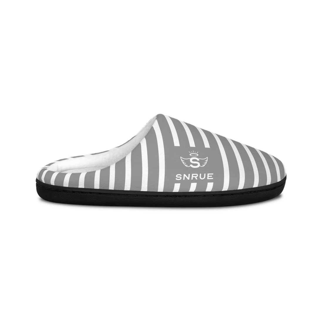 SNRUE® Pantufas Elegantes com Listras para Interior 