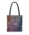 Vibrant Calligraphy Tote Bag by SNRUE®