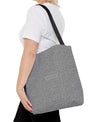 Monochrome Calligraphy Tote Bag by SNRUE®