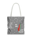 Palestine Solidarity Tote Bag – Gray Edition by SNRUE®