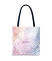 Sac fourre-tout calligraphie pastel par SNRUE® 