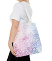 Pastel Calligraphy Tote Bag by SNRUE®