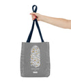 Wisdom Calligraphy Tote Bag – Gray Edition by SNRUE®