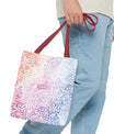 Pastel Calligraphy Tote Bag by SNRUE®