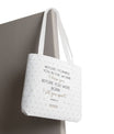 Faith & Purpose Tote Bag - Weiße Edition von SNRUE® 