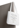 Sac fourre-tout Foi & But - Édition Blanche par SNRUE® 