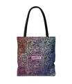 Vibrant Calligraphy Tote Bag by SNRUE®