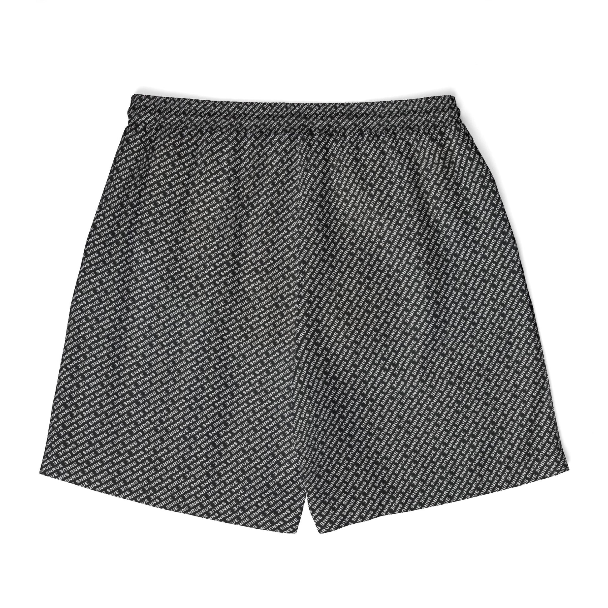 SNRUE® Monogram Lounge Shorts – Black Edition