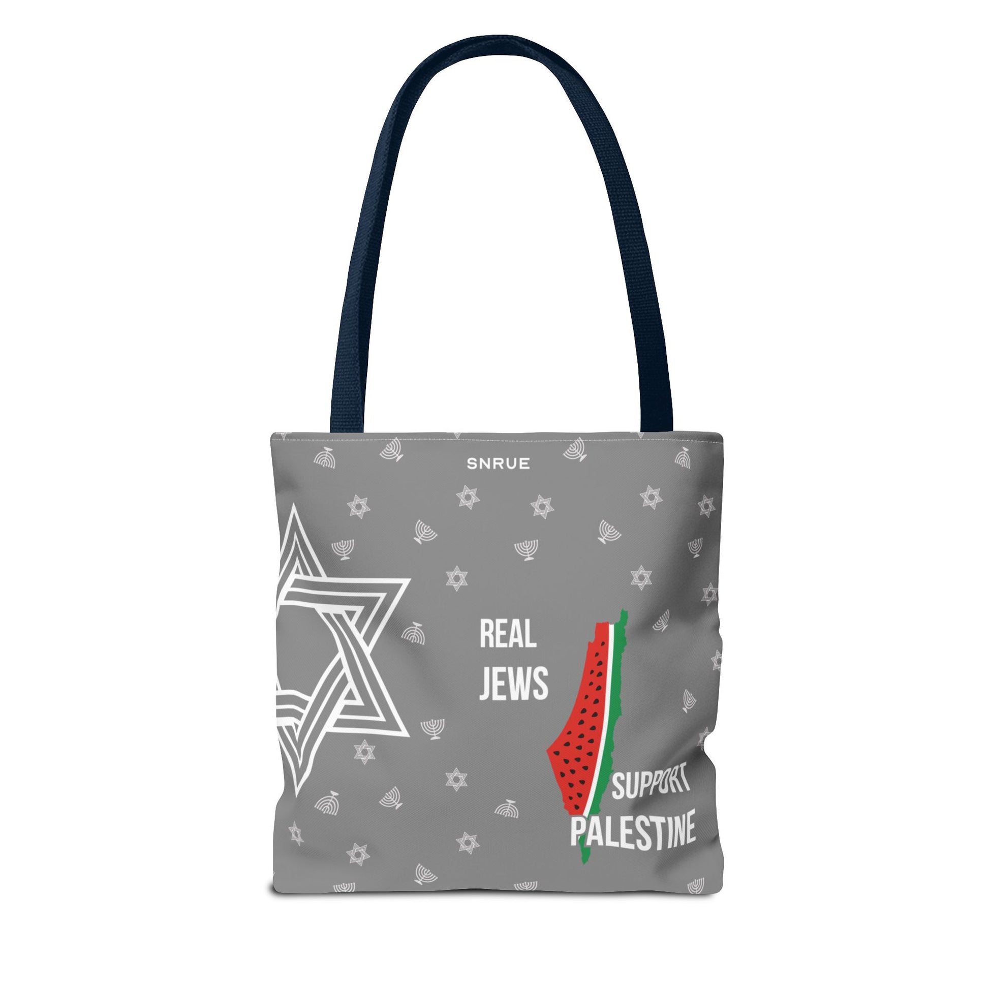 Palestine Solidarity Tote Bag – Gray Edition by SNRUE®