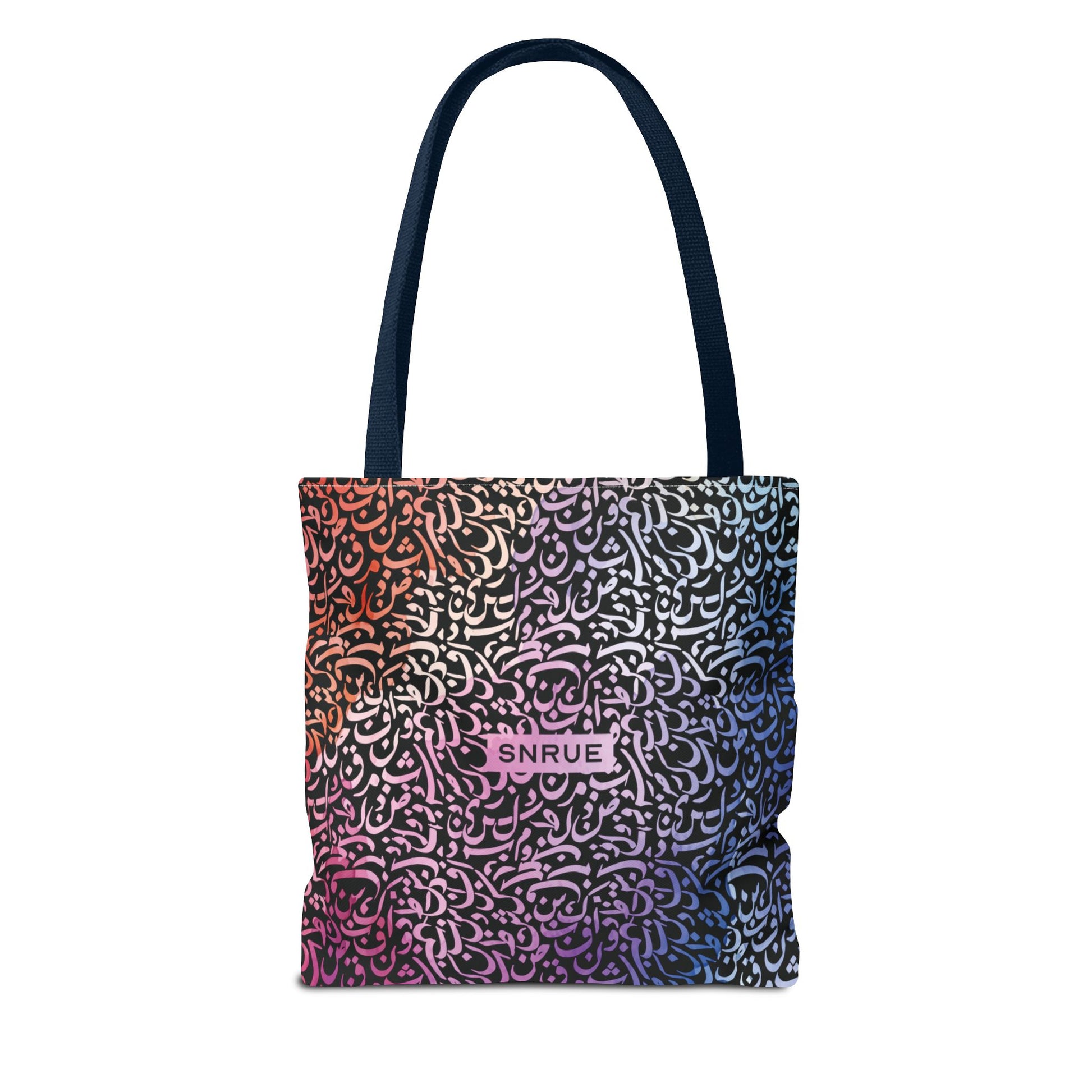 Vibrant Calligraphy Tote Bag by SNRUE®