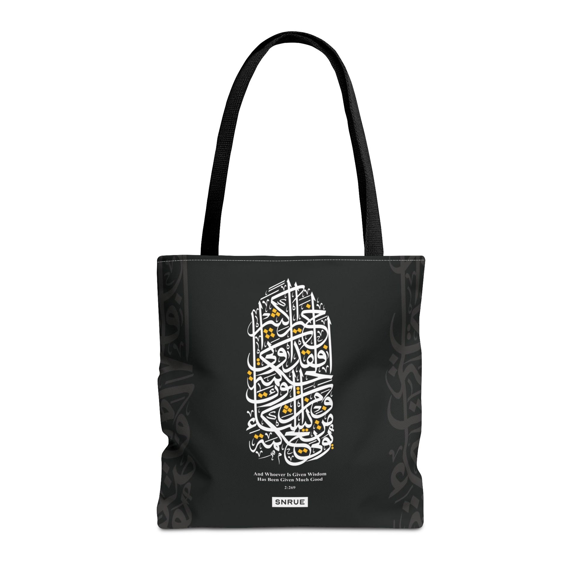 Wisdom Calligraphy Tote Bag by SNRUE®