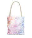 Pastel Calligraphy Tote Bag by SNRUE®