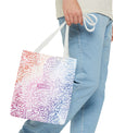 Pastel Calligraphy Tote Bag by SNRUE®