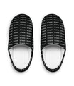 SNRUE® Cozy Indoor Slippers – Black Monogram