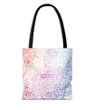 Pastel Calligraphy Tote Bag by SNRUE®