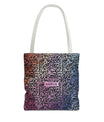 Vibrant Calligraphy Tote Bag by SNRUE®