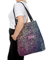 Vibrant Calligraphy Tote Bag by SNRUE®