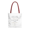 Sac fourre-tout Foi & But - Édition Blanche par SNRUE® 