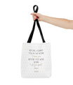 Faith & Purpose Tote Bag - Weiße Edition von SNRUE® 