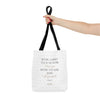 Sac fourre-tout Foi & But - Édition Blanche par SNRUE® 