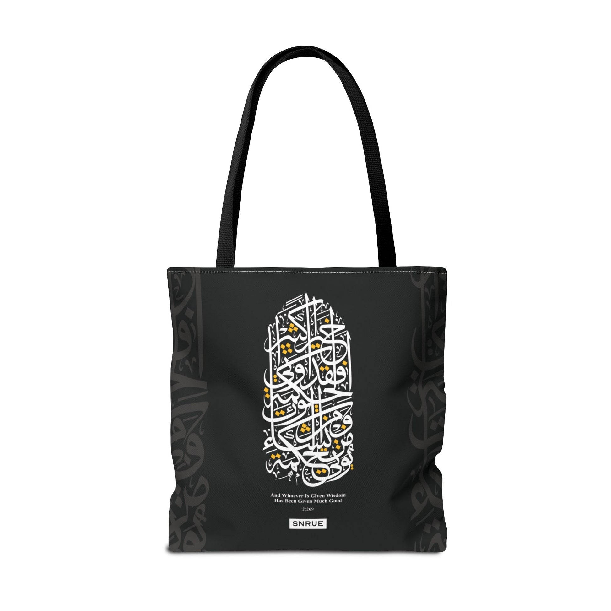 Bolso Tote de Caligrafía Sabiduría por SNRUE® 