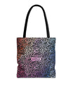 Vibrant Calligraphy Tote Bag by SNRUE®