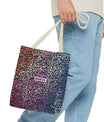 Vibrant Calligraphy Tote Bag by SNRUE®