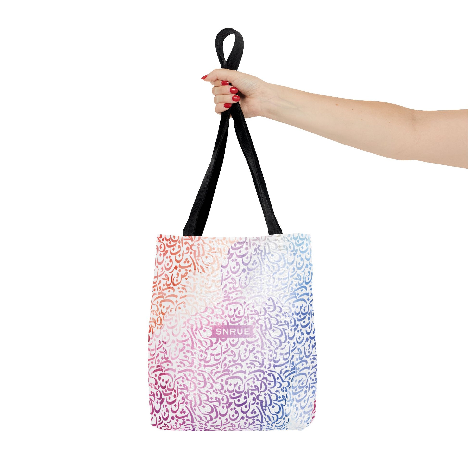 Sac fourre-tout calligraphie pastel par SNRUE® 