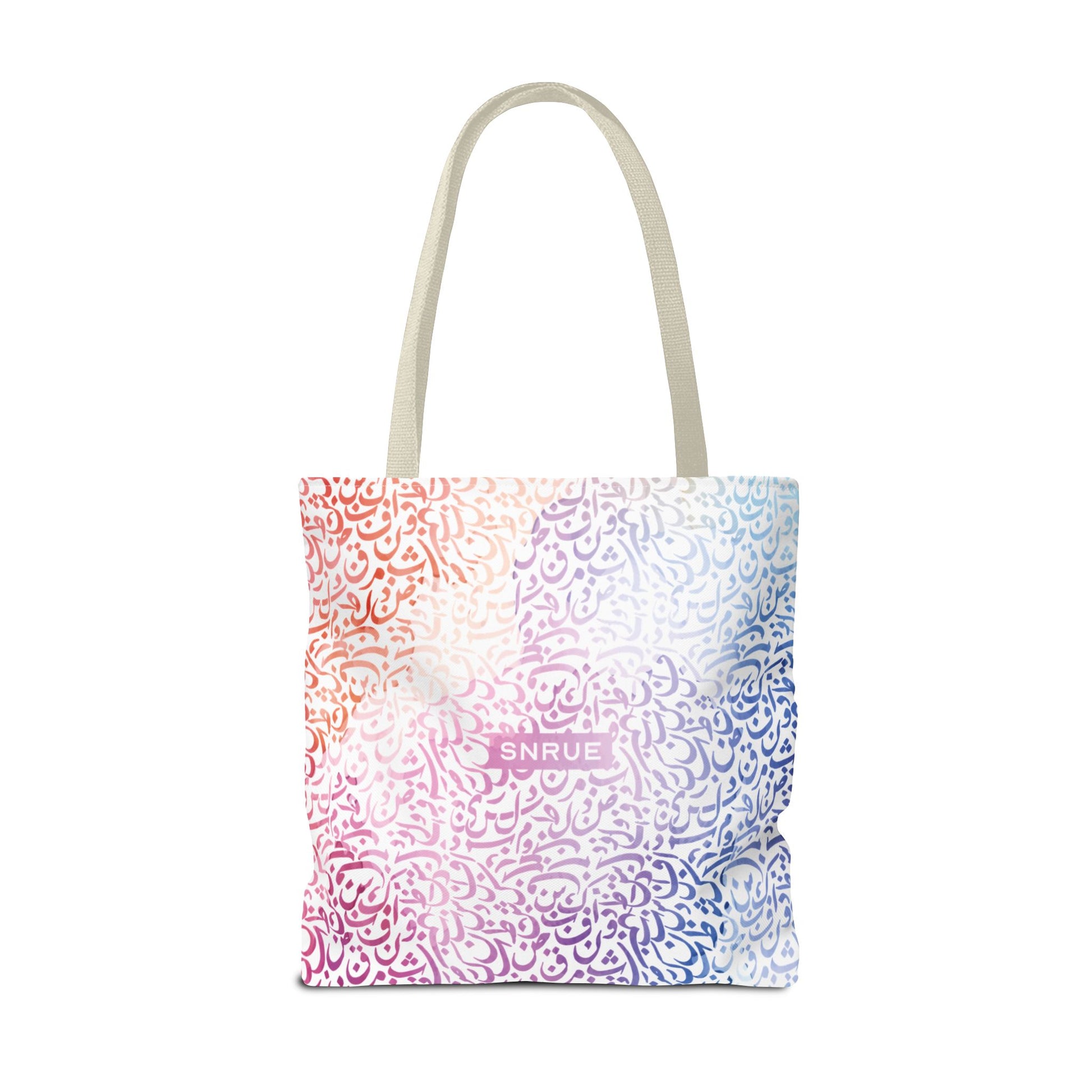 Sac fourre-tout calligraphie pastel par SNRUE® 