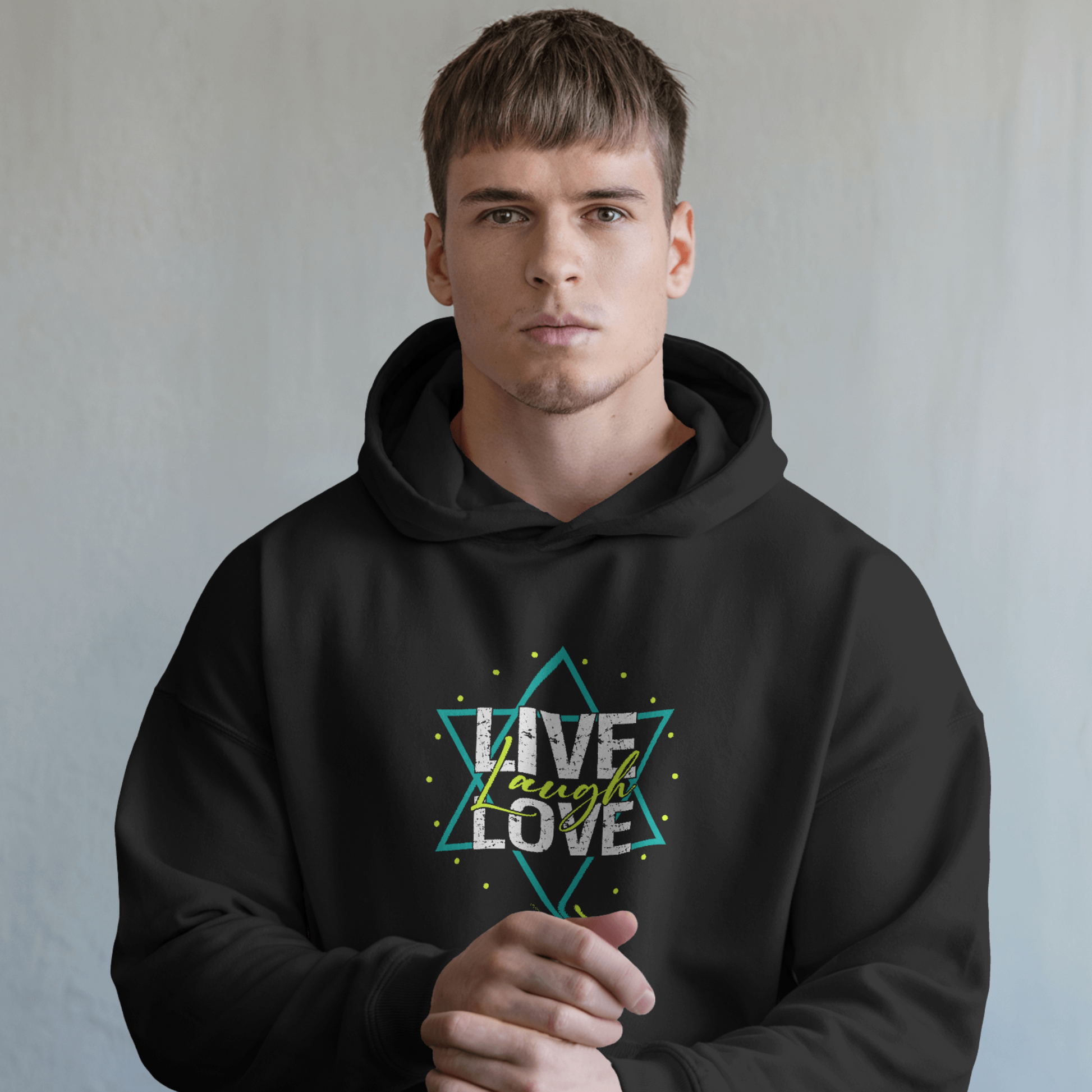 Sudadera con capucha Faith & Positivity de SNRUE® 