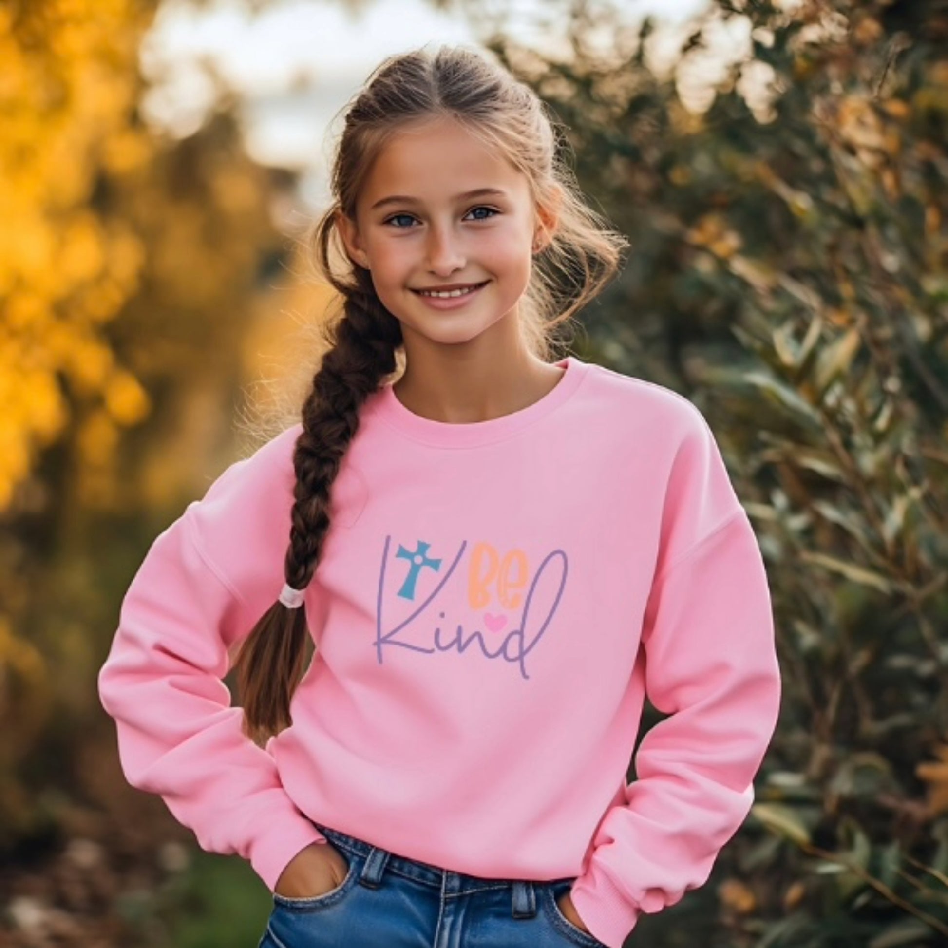 Sei freundlich Sweatshirt für Kinder von SNRUE® 