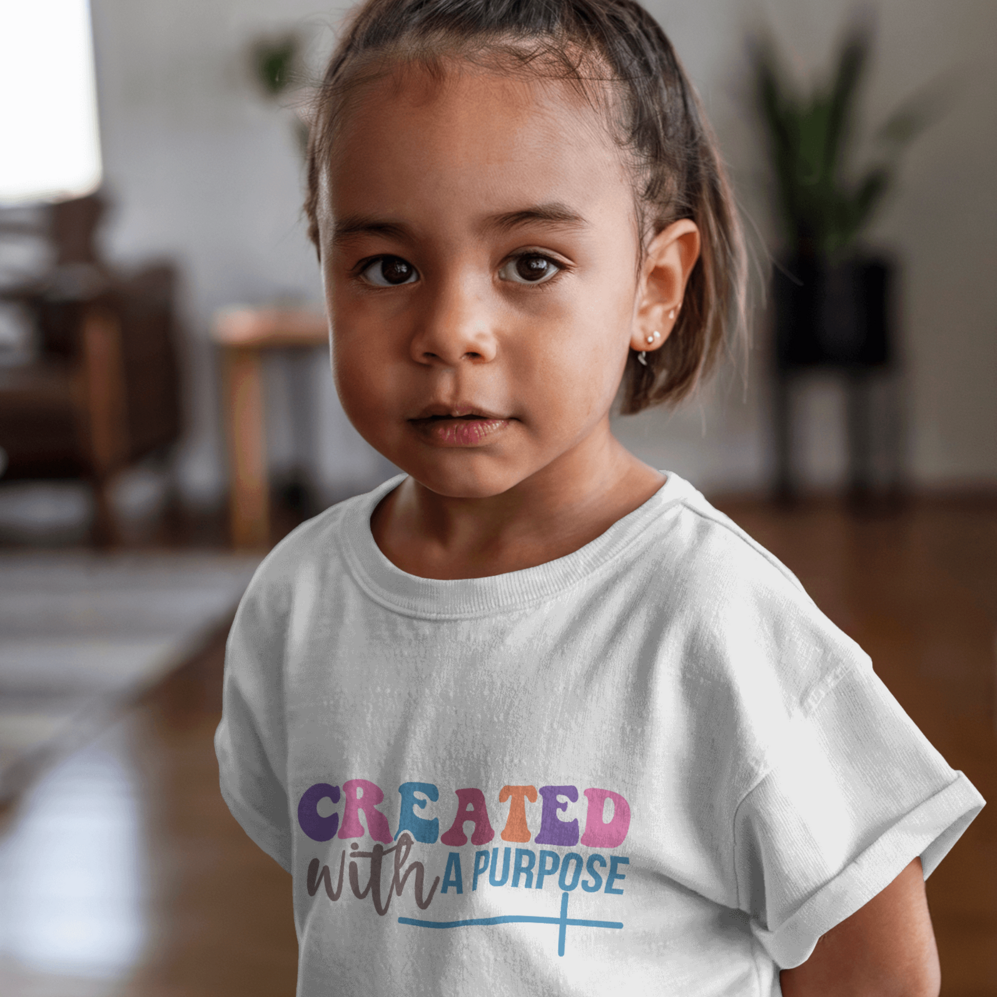 T-shirt "Fabriqué avec crainte et merveille" pour enfants par SNRUE® 