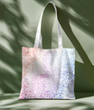 Bolsa de tela con caligrafía en tonos pastel de SNRUE® 