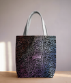 Vibrant Calligraphy Tote Bag by SNRUE®