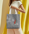 Palestine Solidarity Tote Bag – Gray Edition by SNRUE®