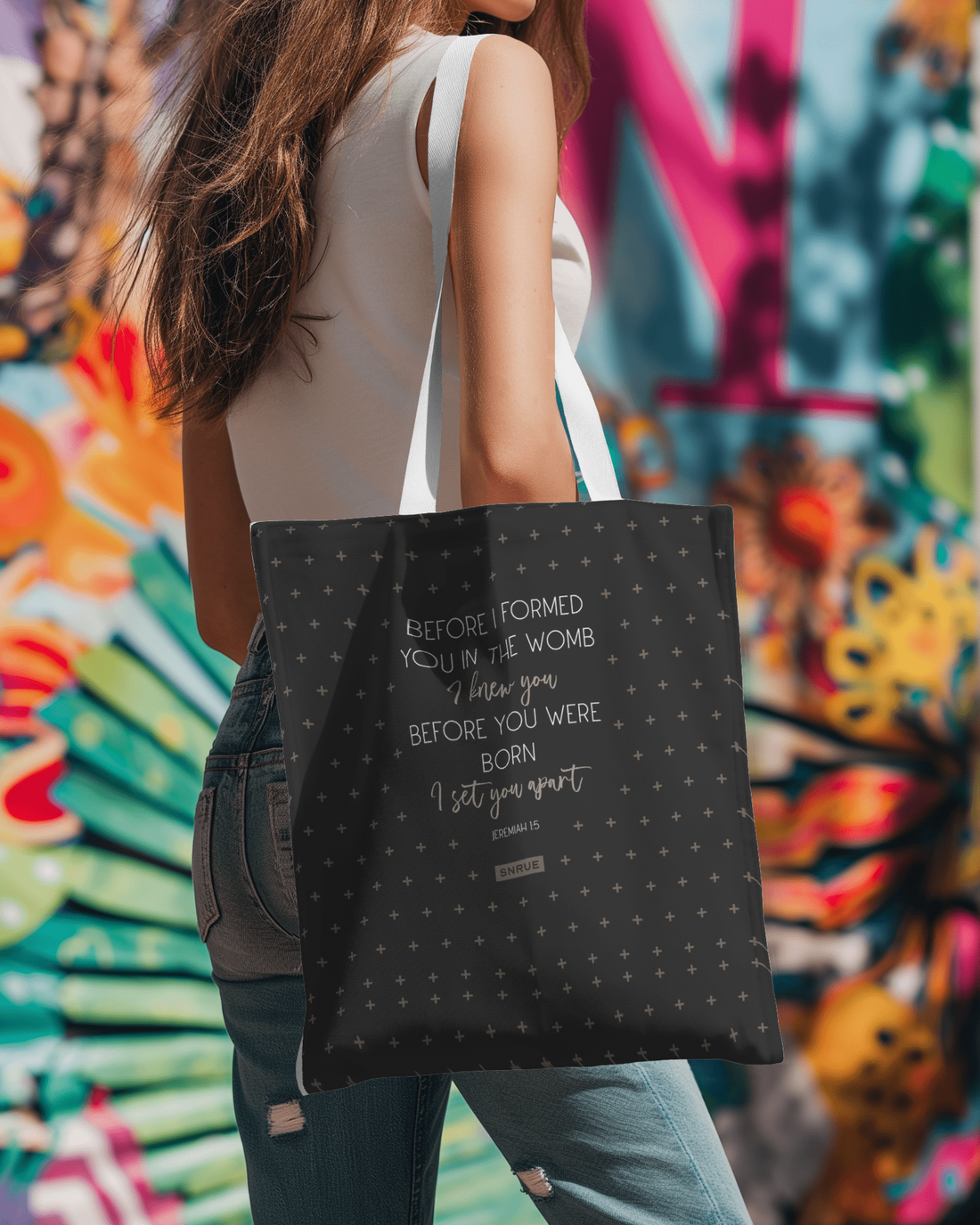 Bolso Tote de Fe y Propósito por SNRUE® 