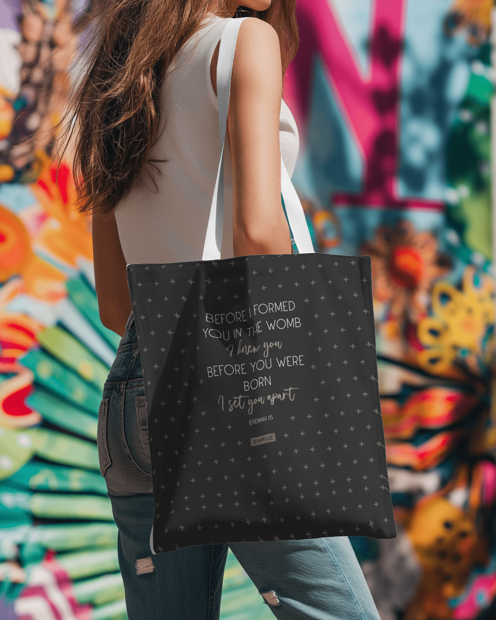 Faith & Purpose Tote Bag von SNRUE® 