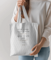 Faith & Purpose Tote Bag - Weiße Edition von SNRUE® 